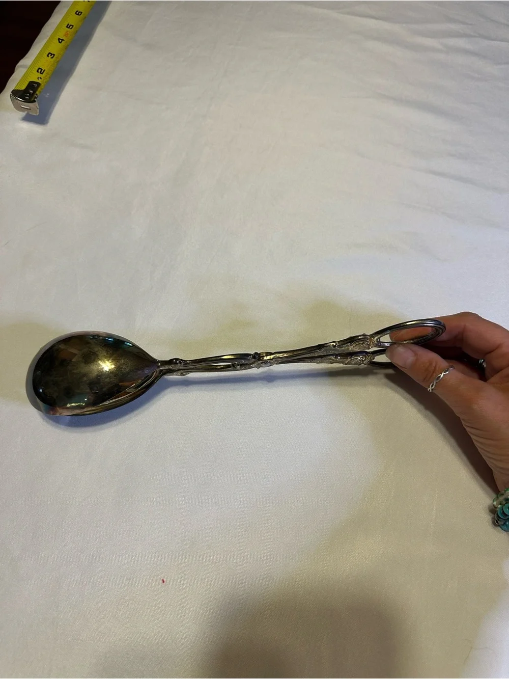 Vintage  Sheffield Silver plated Salad Scissors / Tongs NWOT